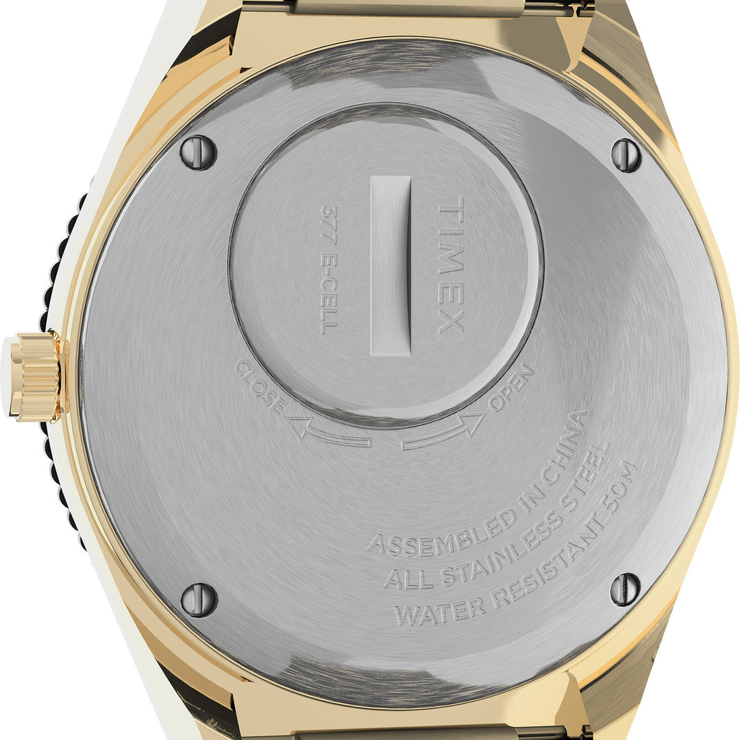 Timex 3 Hands Women's Analog Cream Dial Coloured Quartz Watch, Round Dial With 36 Mm Case Width - TW2U95800UJ