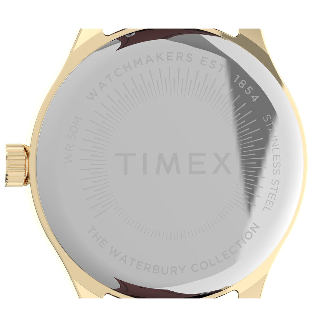 Timex 3 Hands Women's Analog Cream Dial Coloured Quartz Watch, Round Dial With 34 Mm Case Width - TW2U97800UJ