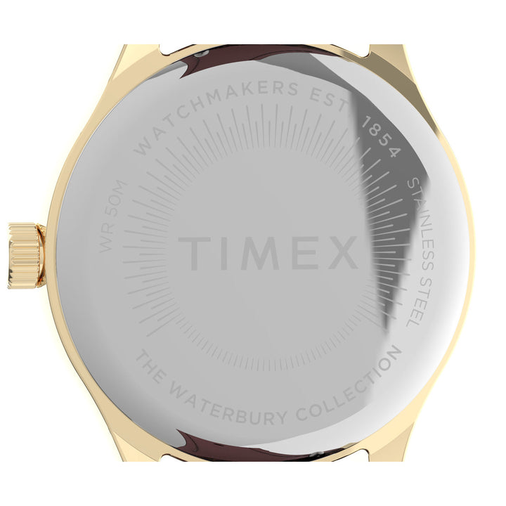 Timex 3 Hands Women's Analog Cream Dial Coloured Quartz Watch, Round Dial With 34 Mm Case Width - TW2U97800UJ