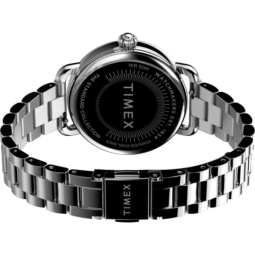 Timex Multifunctonal Women's Analog White Dial Coloured Quartz Watch, Round Dial With 34 Mm Case Width - TW2U98300UJ