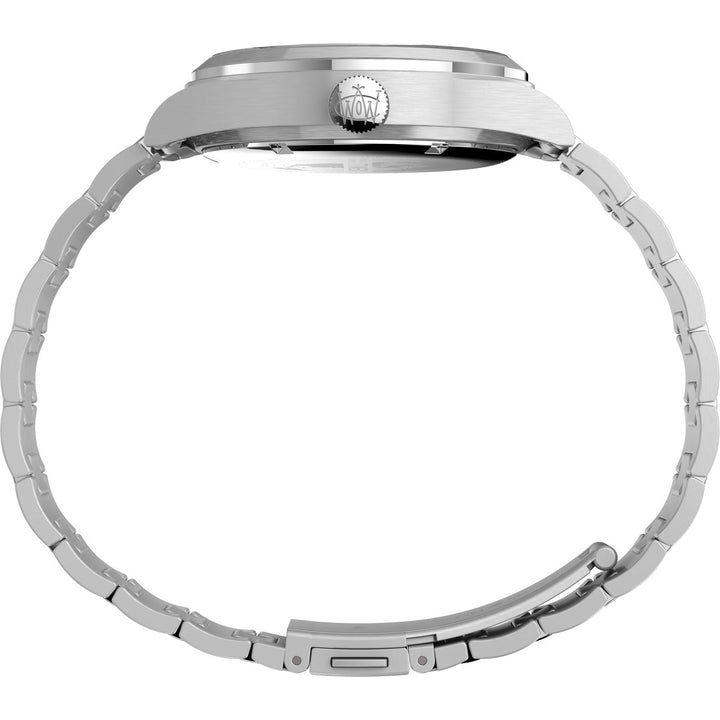 Timex 3 Hands Men's Analog Silver Dial Coloured Quartz Watch, Round Dial With 39 Mm Case Width - TW2U99300UJ