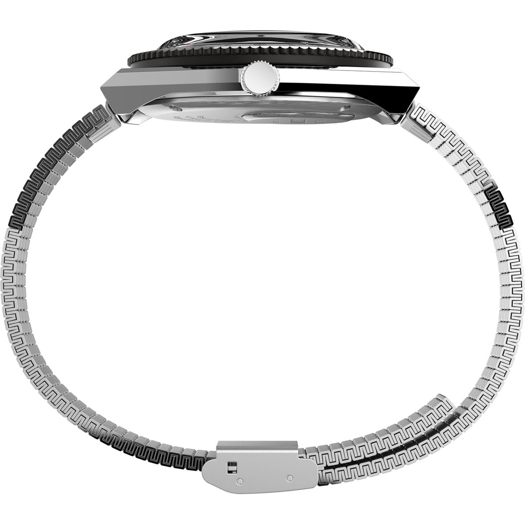 Timex 3 Hands Men's Analog Black Dial Coloured Quartz Watch, Round Dial With 38 Mm Case Width - TW2V00100U9