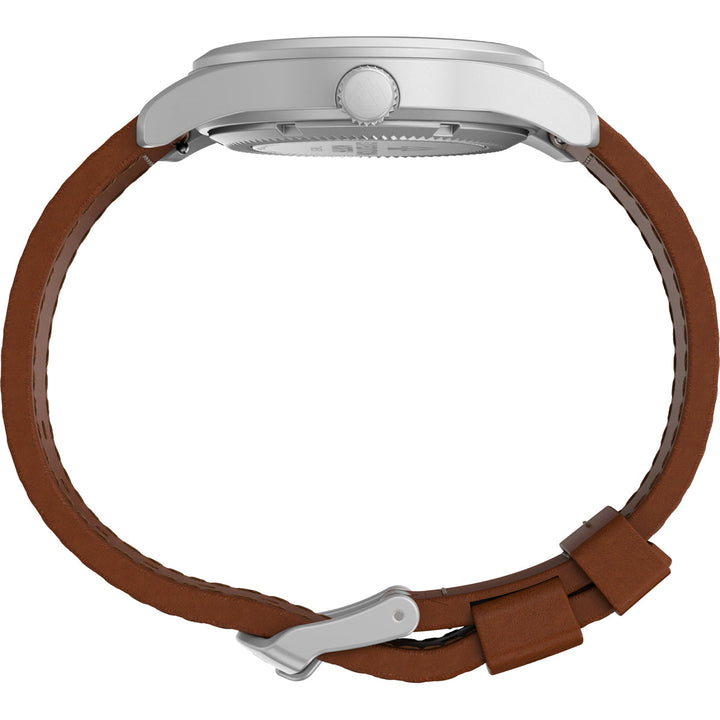 Timex 3 Hands Men's Analog Blue Dial Coloured Quartz Watch, Round Dial With 38 Mm Case Width - TW2V00700X6