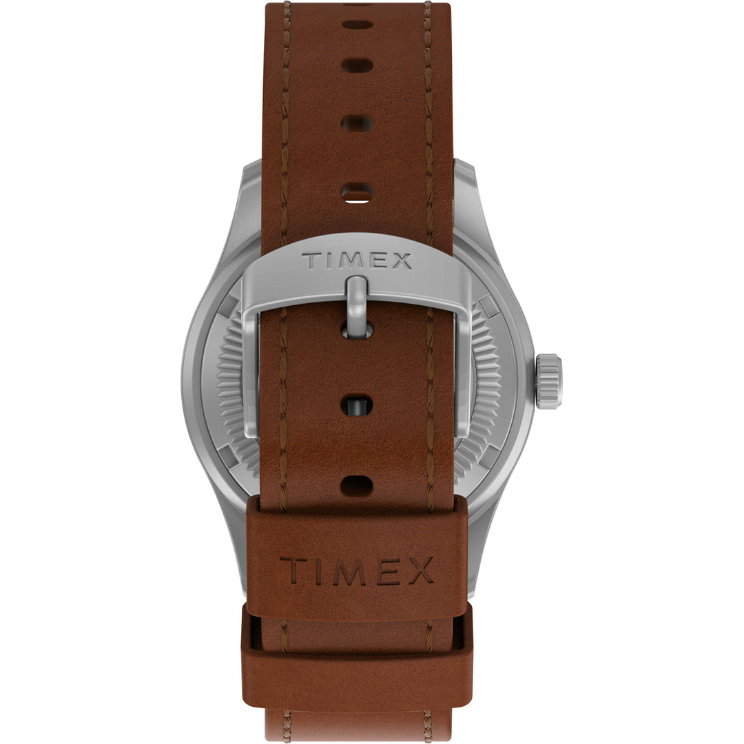 Timex 3 Hands Men's Analog Blue Dial Coloured Quartz Watch, Round Dial With 38 Mm Case Width - TW2V00700X6