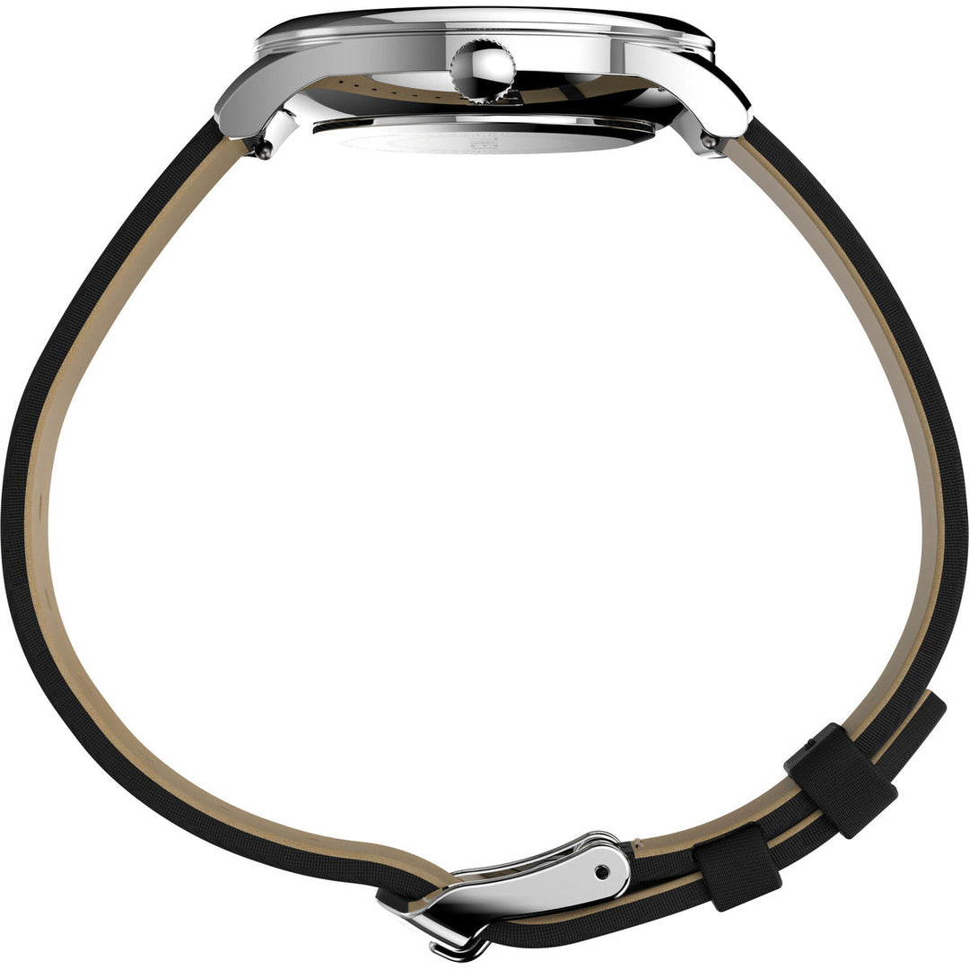 Timex 3 Hands Women's Analog Black Dial Coloured Quartz Watch, Round Dial With 32 Mm Case Width - TW2V01100UJ