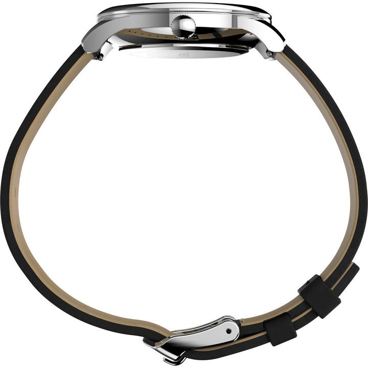 Timex 3 Hands Women's Analog Black Dial Coloured Quartz Watch, Round Dial With 32 Mm Case Width - TW2V01100UJ