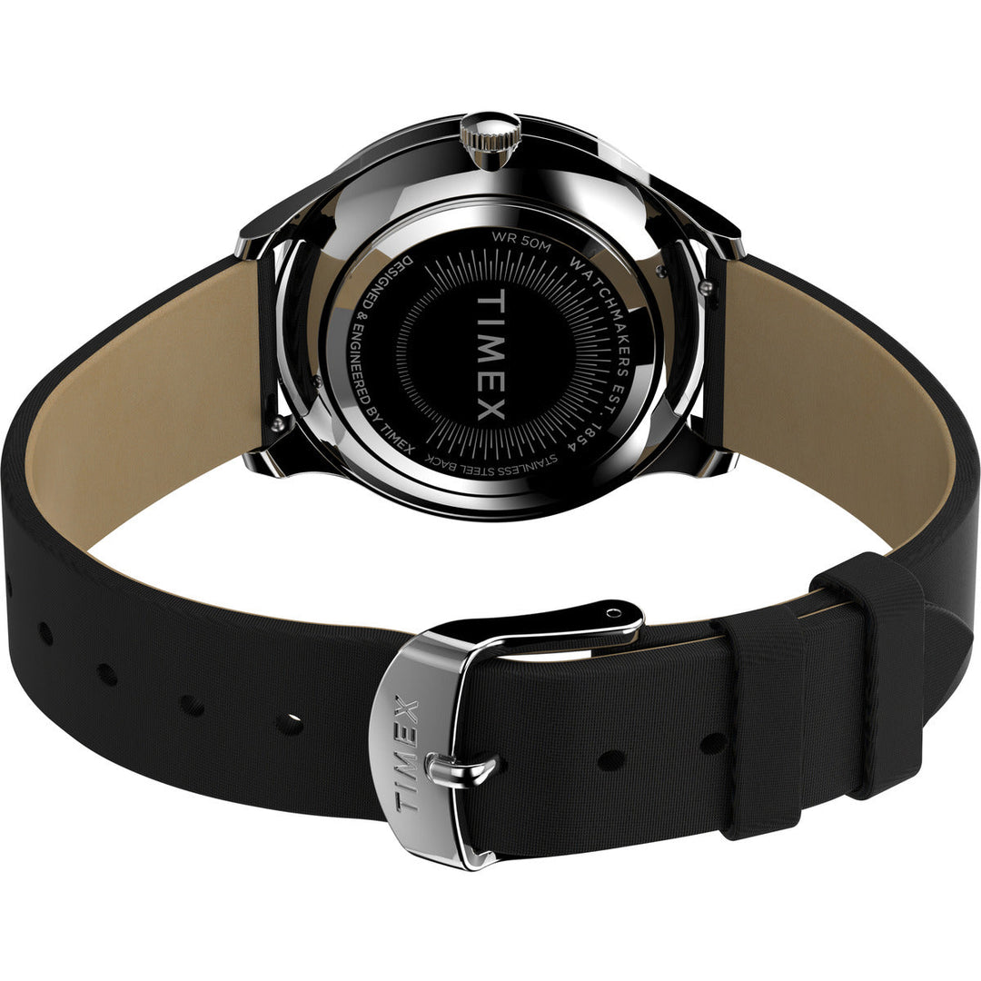 Timex 3 Hands Women's Analog Black Dial Coloured Quartz Watch, Round Dial With 32 Mm Case Width - TW2V01100UJ