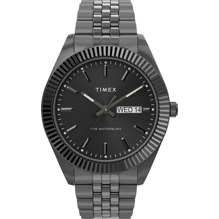 Timex Trend Waterbury 3 Hands Men's Analog Black Dial Coloured Quartz Watch - TW2V17700UJ