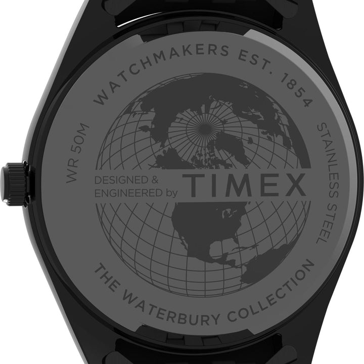 Timex Trend Waterbury 3 Hands Men's Analog Black Dial Coloured Quartz Watch - TW2V17700UJ