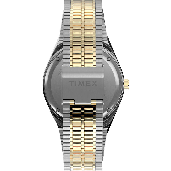 Timex 3 Hands Men's Analog Black Dial Coloured Quartz Watch, Round Dial With 38 Mm Case Width - TW2V18500U9