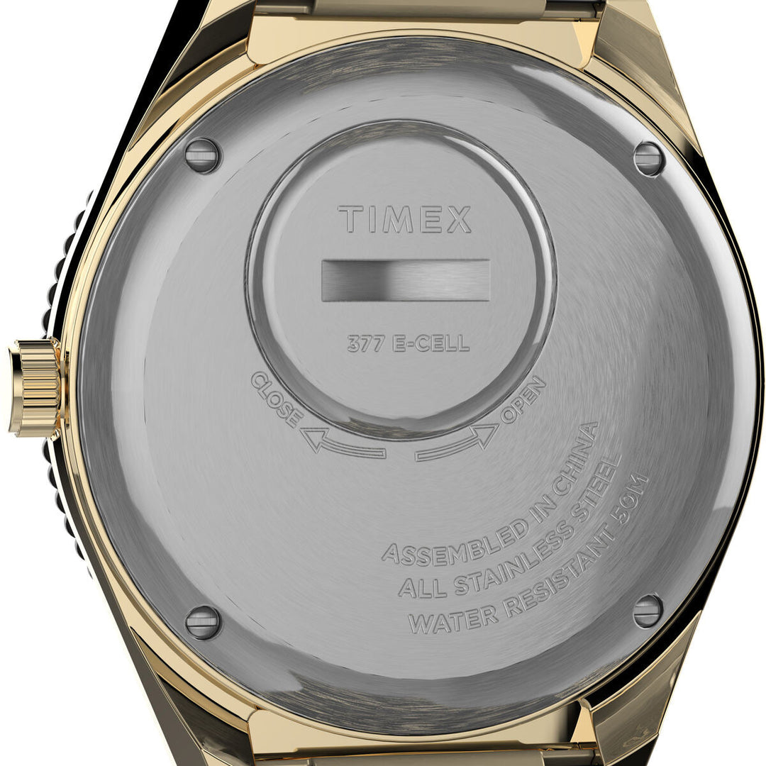 Timex 3 Hands Men's Analog Black Dial Coloured Quartz Watch, Round Dial With 38 Mm Case Width - TW2V18800U9