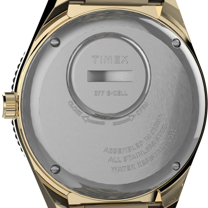 Timex 3 Hands Men's Analog Black Dial Coloured Quartz Watch, Round Dial With 38 Mm Case Width - TW2V18800U9