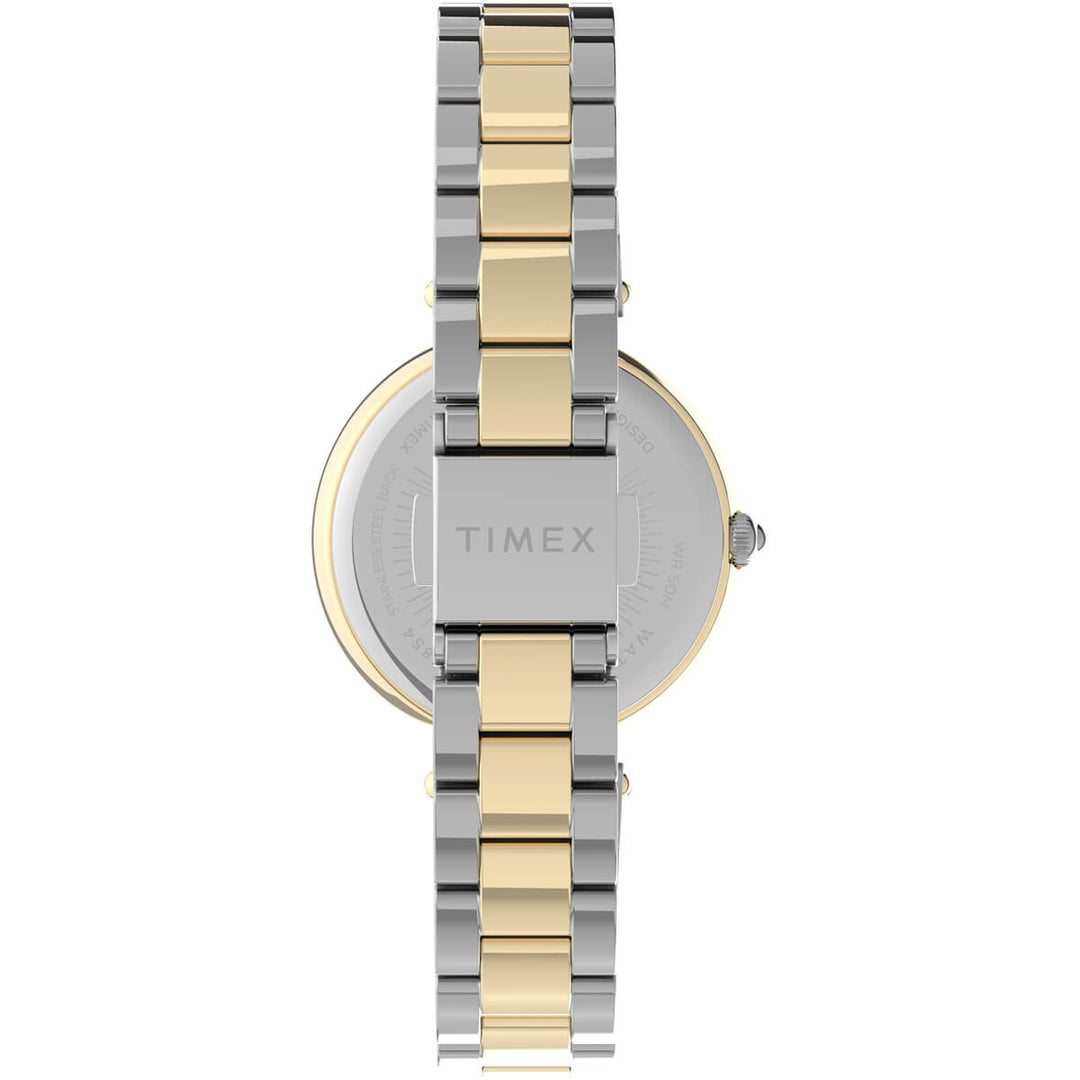 Timex 3 Hands Women's Analog Silver Dial Coloured Quartz Watch, Round Dial With 32 Mm Case Width - TW2V24500UJ
