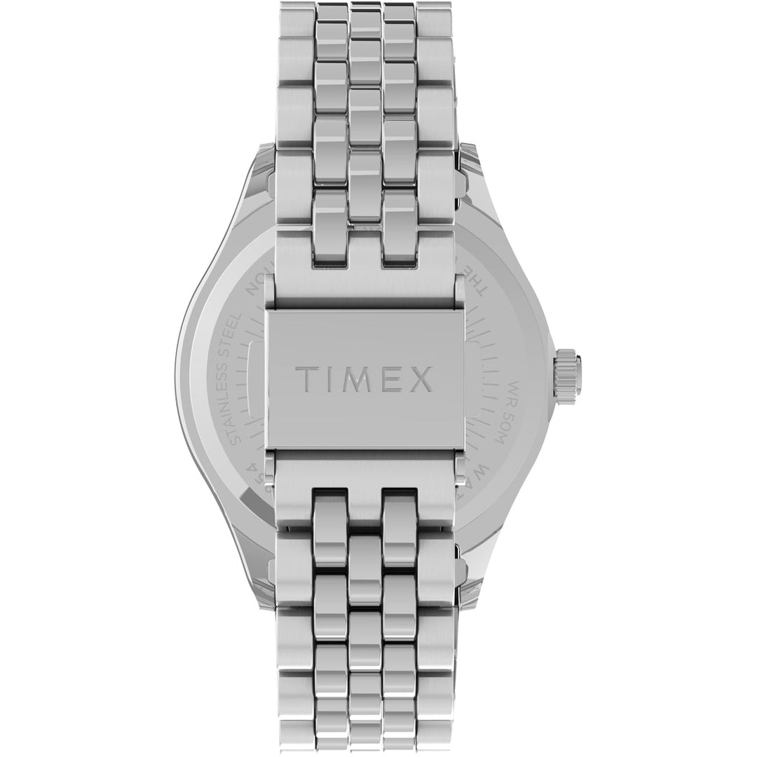 Timex 3 Hands Women's Analog Pink Dial Coloured Quartz Watch, Round Dial With 34 Mm Case Width - TW2V31500UJ