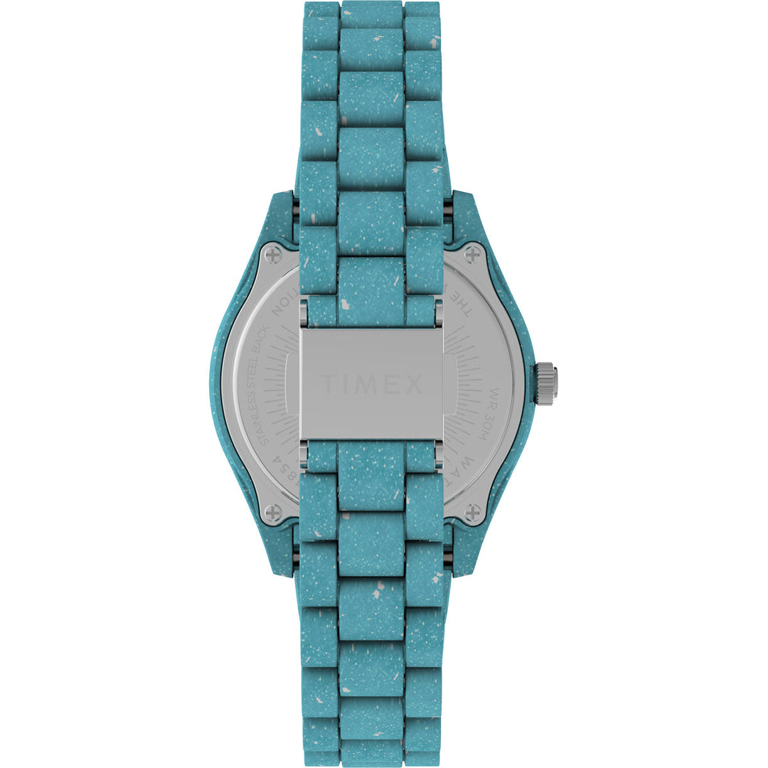 Timex Women's Analog Blue Dial Coloured Quartz Watch, Round Dial With 37mm Case Width - TW2V33200X6