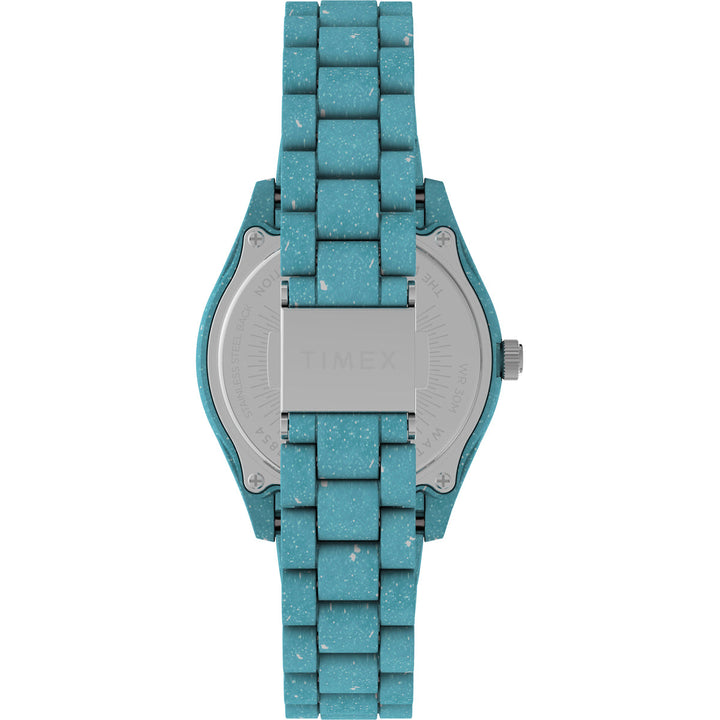 Timex Women's Analog Blue Dial Coloured Quartz Watch, Round Dial With 37mm Case Width - TW2V33200X6