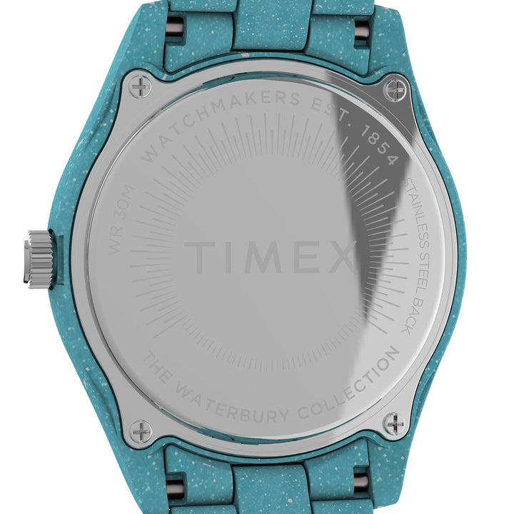 Timex Women's Analog Blue Dial Coloured Quartz Watch, Round Dial With 37mm Case Width - TW2V33200X6