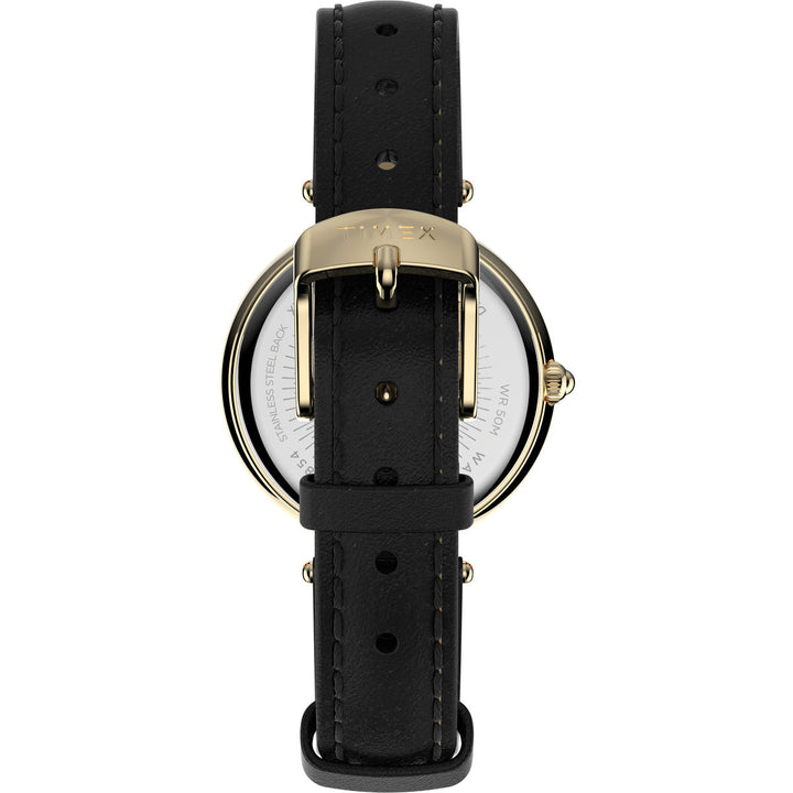 Timex 3 Hands Women's Analog Black Dial Coloured Quartz Watch, Round Dial With 32 Mm Case Width - TW2V45100UJ