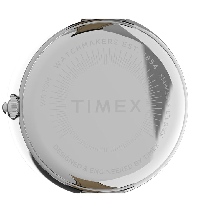 Timex 3 Hands Women's Analog Silver Dial Coloured Quartz Watch, Round Dial with 32 mm Case width - TW2V45200UJ