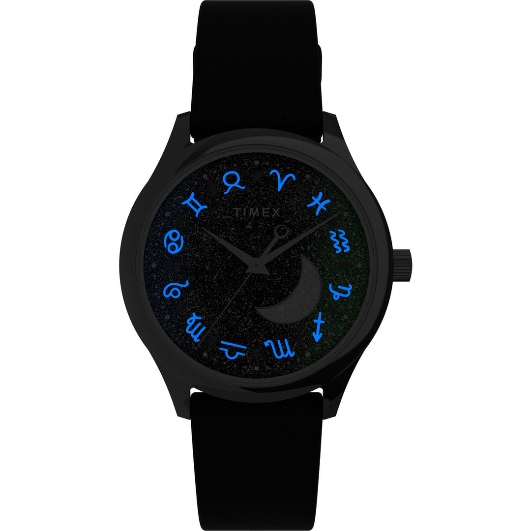 Timex 3 Hands Women's Analog Blue Dial Coloured Quartz Watch, Round Dial With 32 Mm Case Width - TW2V49200JQ