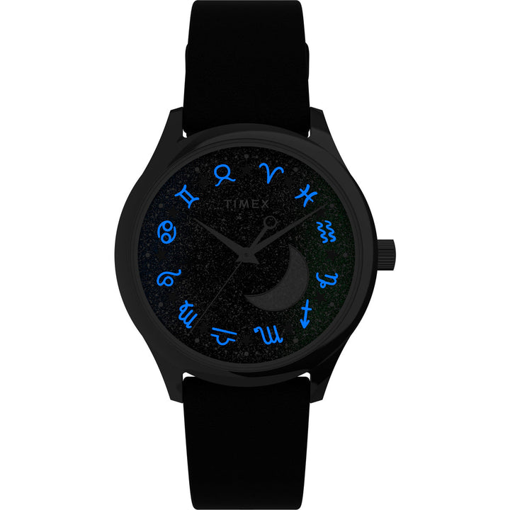 Timex 3 Hands Women's Analog Blue Dial Coloured Quartz Watch, Round Dial With 32 Mm Case Width - TW2V49200JQ