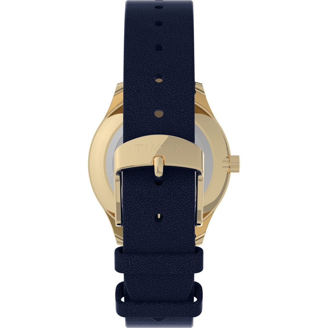 Timex 3 Hands Women's Analog Purple Dial Coloured Quartz Watch, Round Dial With 32 Mm Case Width - TW2V49300JQ