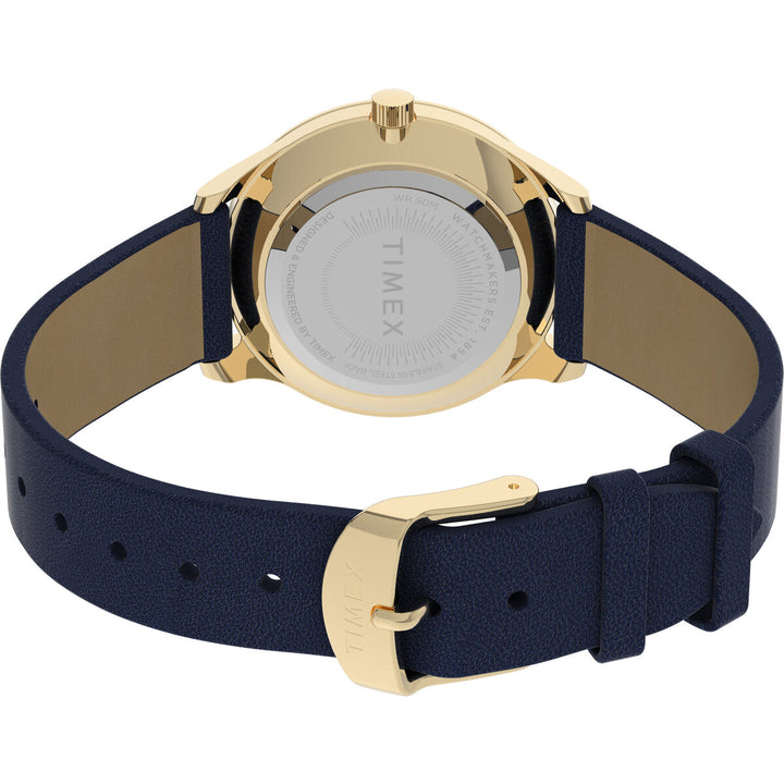 Timex 3 Hands Women's Analog Purple Dial Coloured Quartz Watch, Round Dial With 32 Mm Case Width - TW2V49300JQ