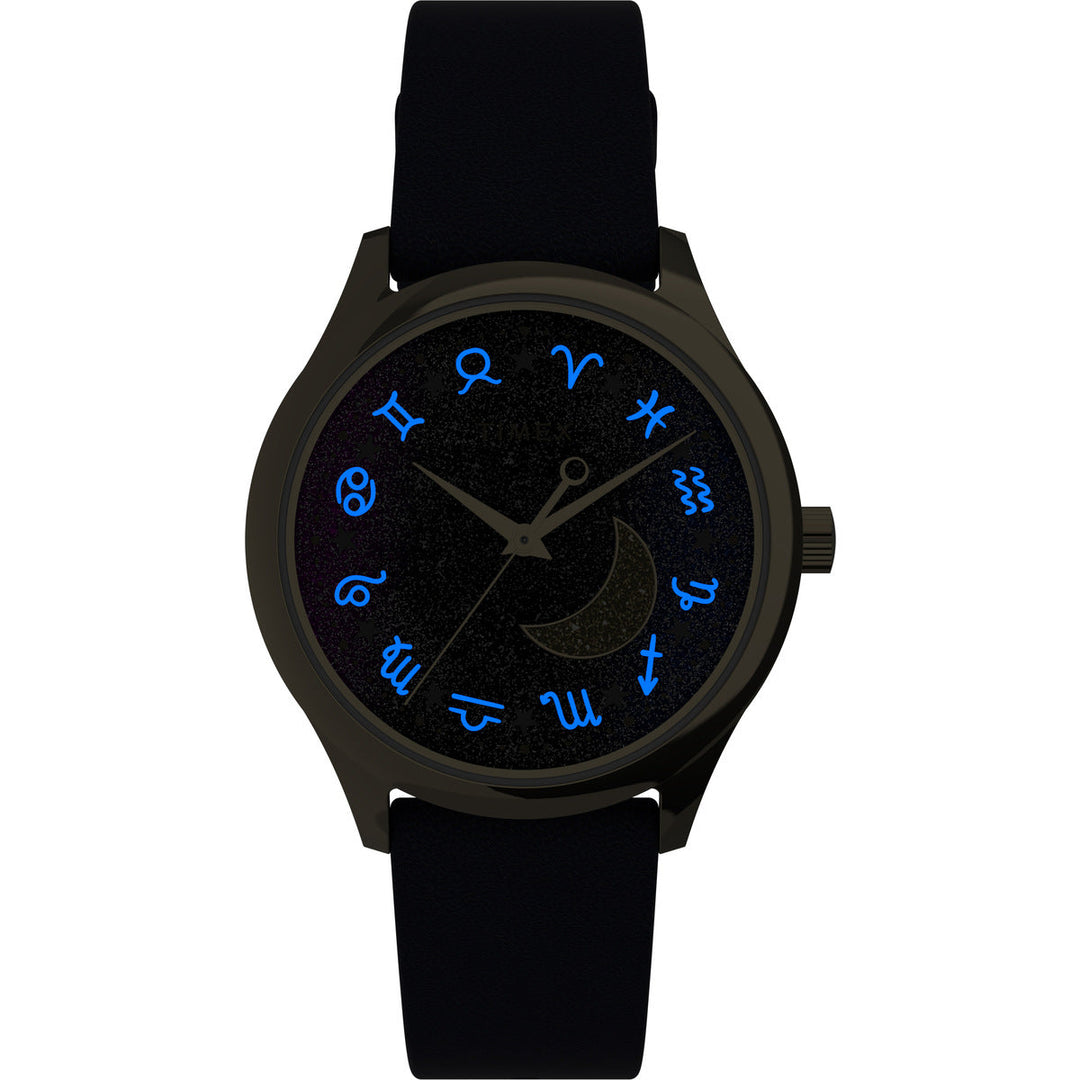 Timex 3 Hands Women's Analog Purple Dial Coloured Quartz Watch, Round Dial With 32 Mm Case Width - TW2V49300JQ