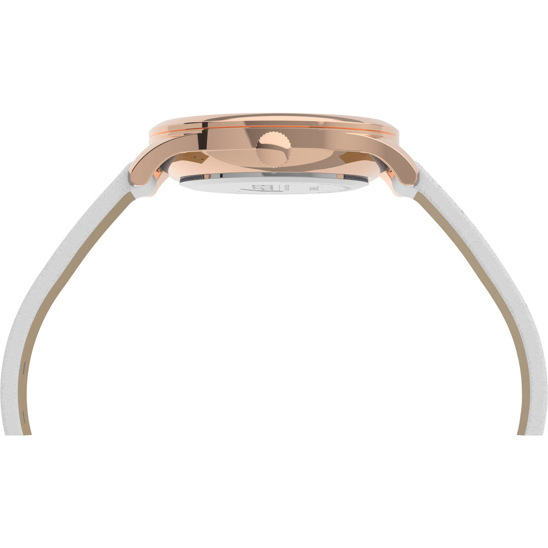 Timex 3 Hands Women's Analog White Dial Coloured Quartz Watch, Round Dial With 32 Mm Case Width - TW2V49400JQ