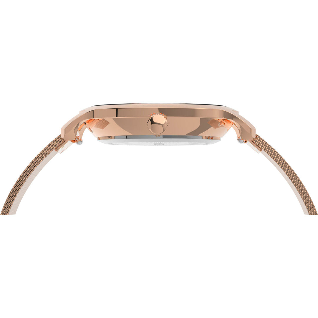 Timex 3 Hands Women's Analog Black Dial Coloured Quartz Watch, Round Dial With 31 Mm Case Width - TW2V52100UJ