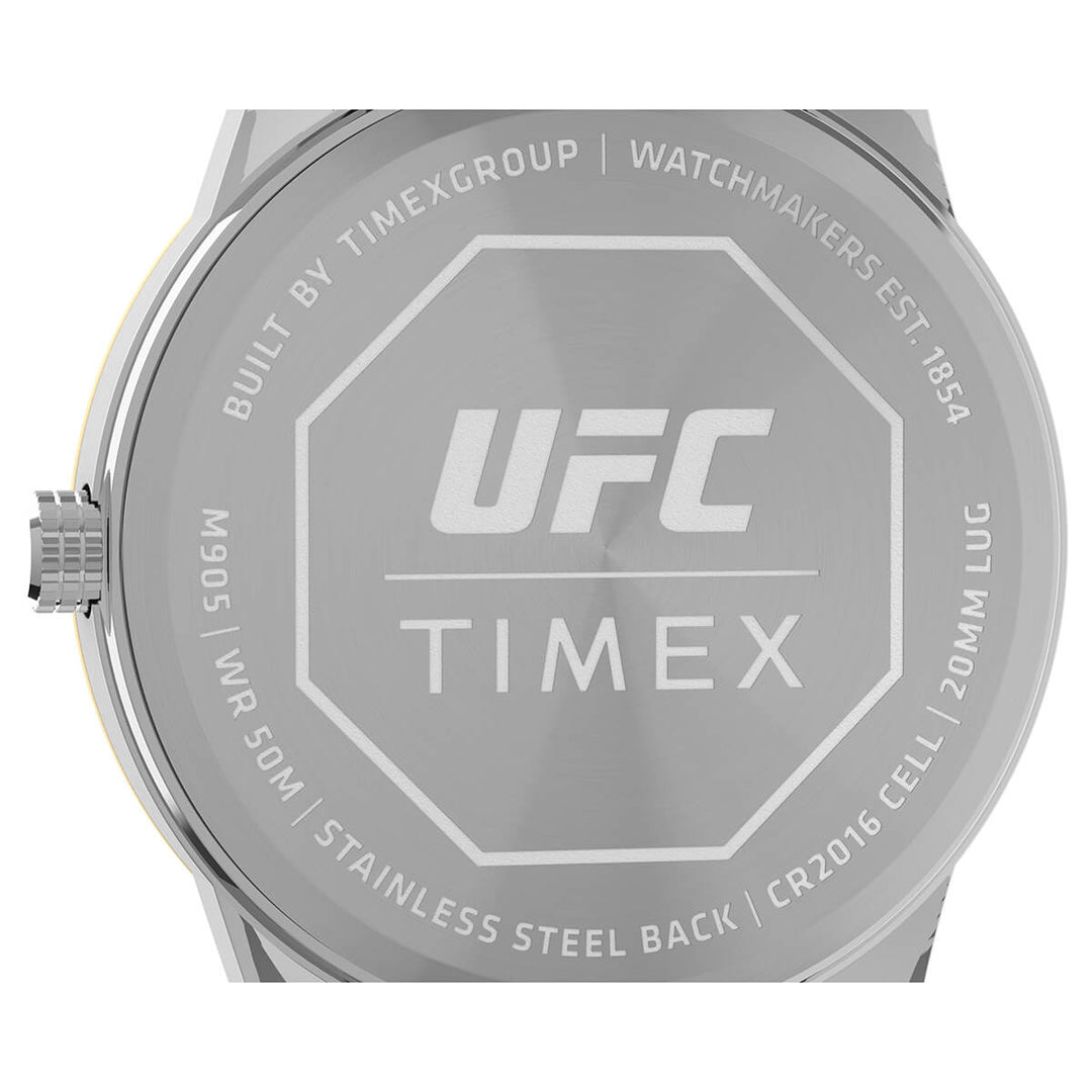 Timex Men Silver-Tone Round Brass Dial Analog Watch - TW2V565000D