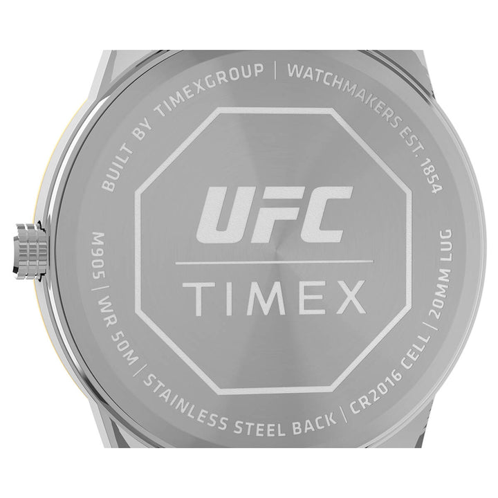 Timex Men Silver-Tone Round Brass Dial Analog Watch - TW2V565000D