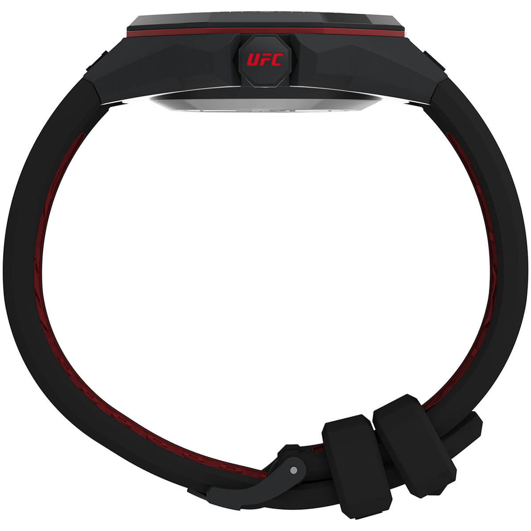 Timex UFC Street Collection Premium Quality Men's Quartz Analog Black Dial Coloured Quartz Watch, Round Dial With 44 Mm Case Width - TW2V57300X6