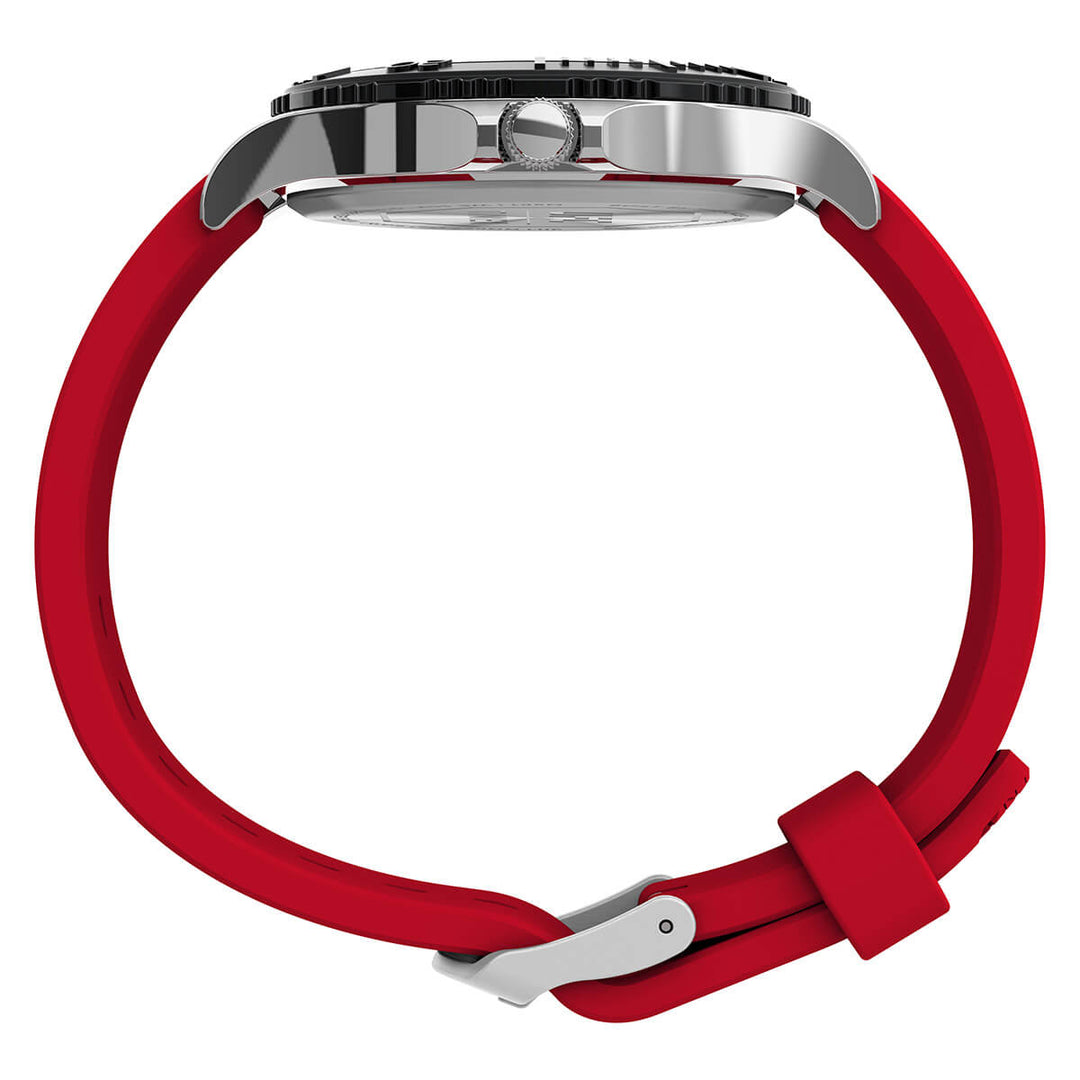 Timex Men's Analog Silver Dial Coloured Quartz Watch, Round Dial With 42 Case Width - TW2V582000D