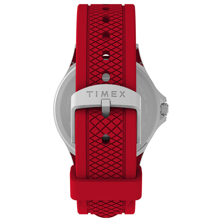 Timex Men's Analog Silver Dial Coloured Quartz Watch, Round Dial With 42 Case Width - TW2V582000D