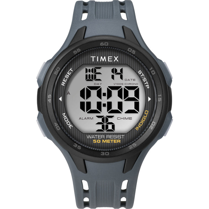 Timex 3 Hands Men's Analog Grey Dial Coloured Quartz Watch, Round Dial With 45 Mm Case Width - TW5M41500JQ