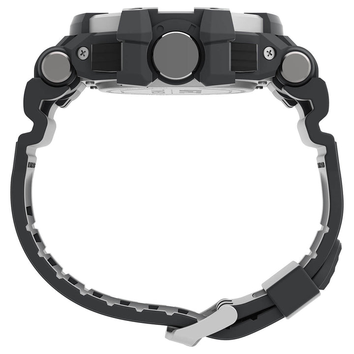 Timex UFC Strength Collection Premium Quality Men's Quartz Analog Black Dial Coloured Quartz Watch, Round Dial With 53 Mm Case Width - TW5M519000D