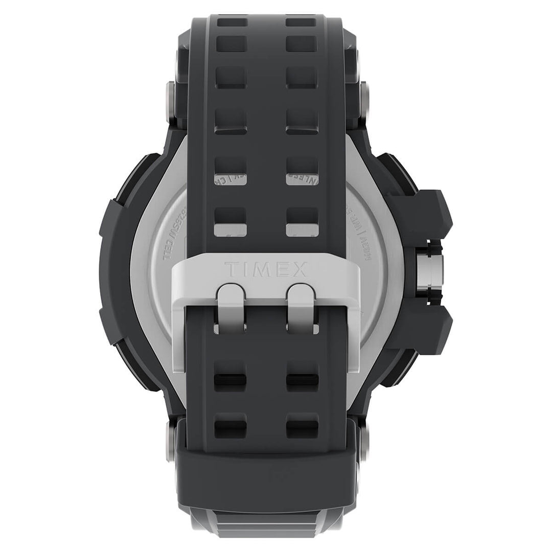 Timex UFC Strength Collection Premium Quality Men's Quartz Analog Black Dial Coloured Quartz Watch, Round Dial With 53 Mm Case Width - TW5M519000D