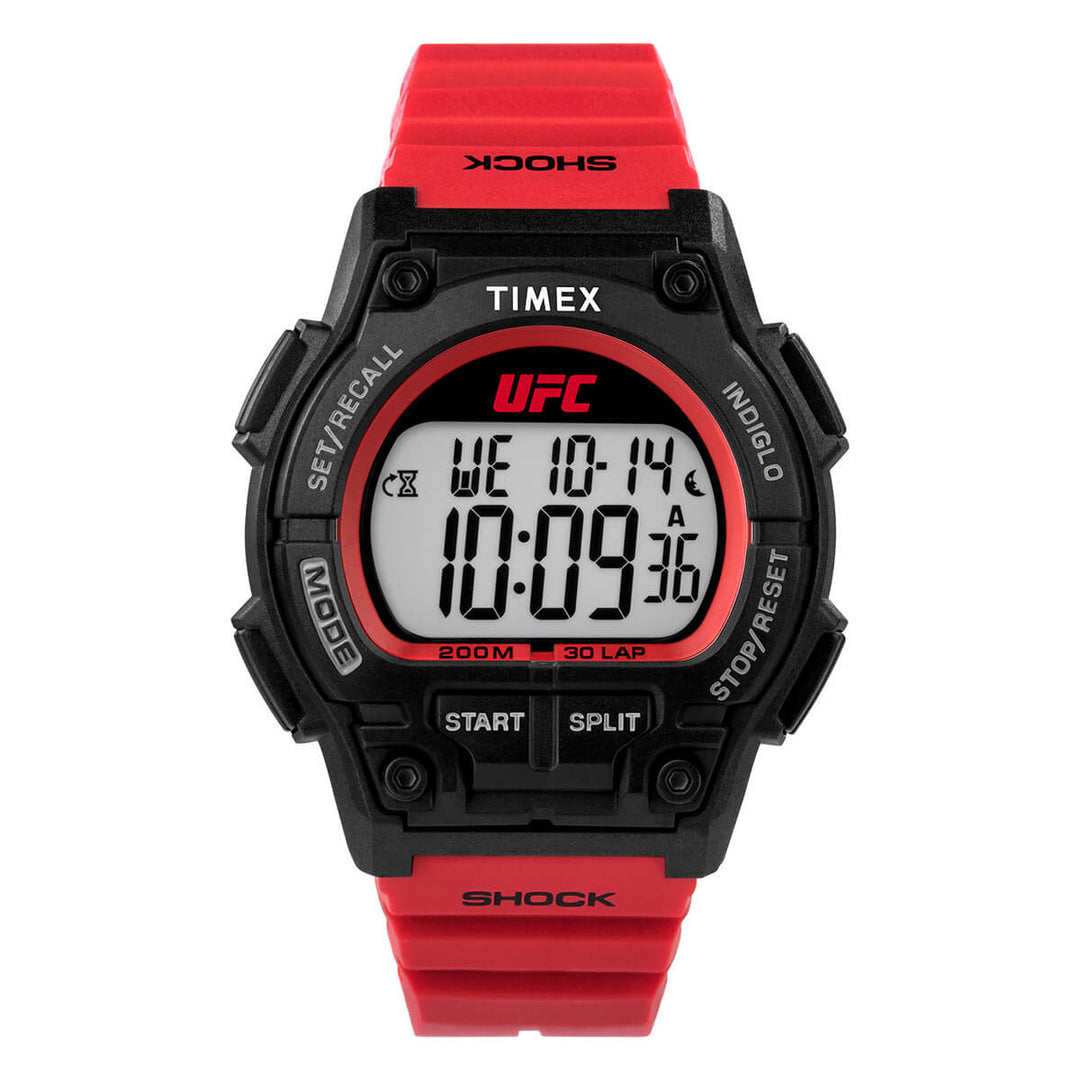 Timex UFC Strength Collection Premium Quality Men's Digital Digital Dial Coloured Watch, Round Dial With 42 Mm Case Width - TW5M526000D