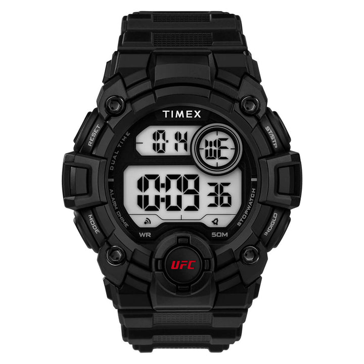 Timex UFC Strength Collection Premium Quality Men's Quartz Analog Digital Dial Coloured Watch, Round Dial With 50 Mm Case Width - TW5M531000D