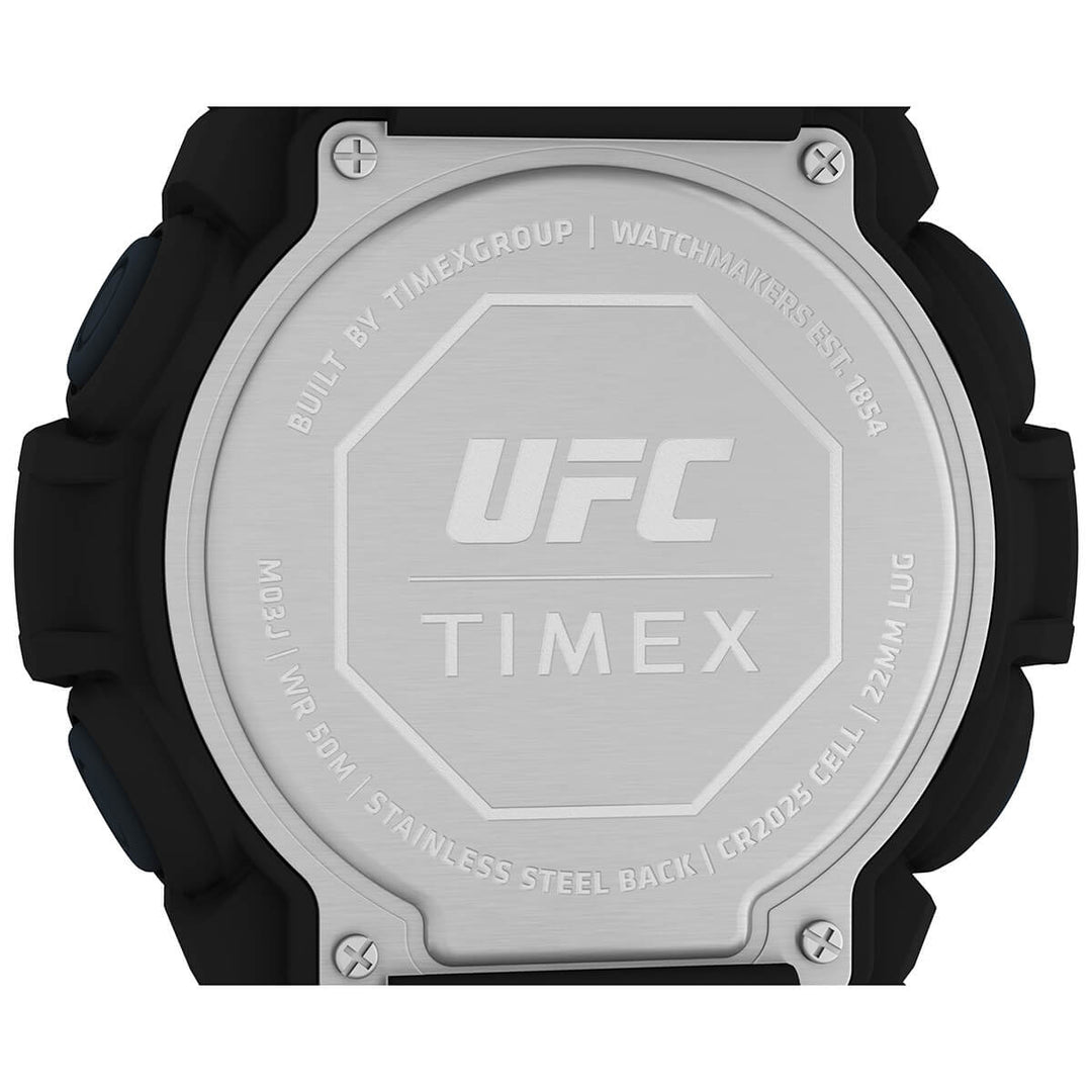 Timex UFC Strength Collection Premium Quality Men's Quartz Analog Digital Dial Coloured Watch, Round Dial With 50 Mm Case Width - TW5M531000D