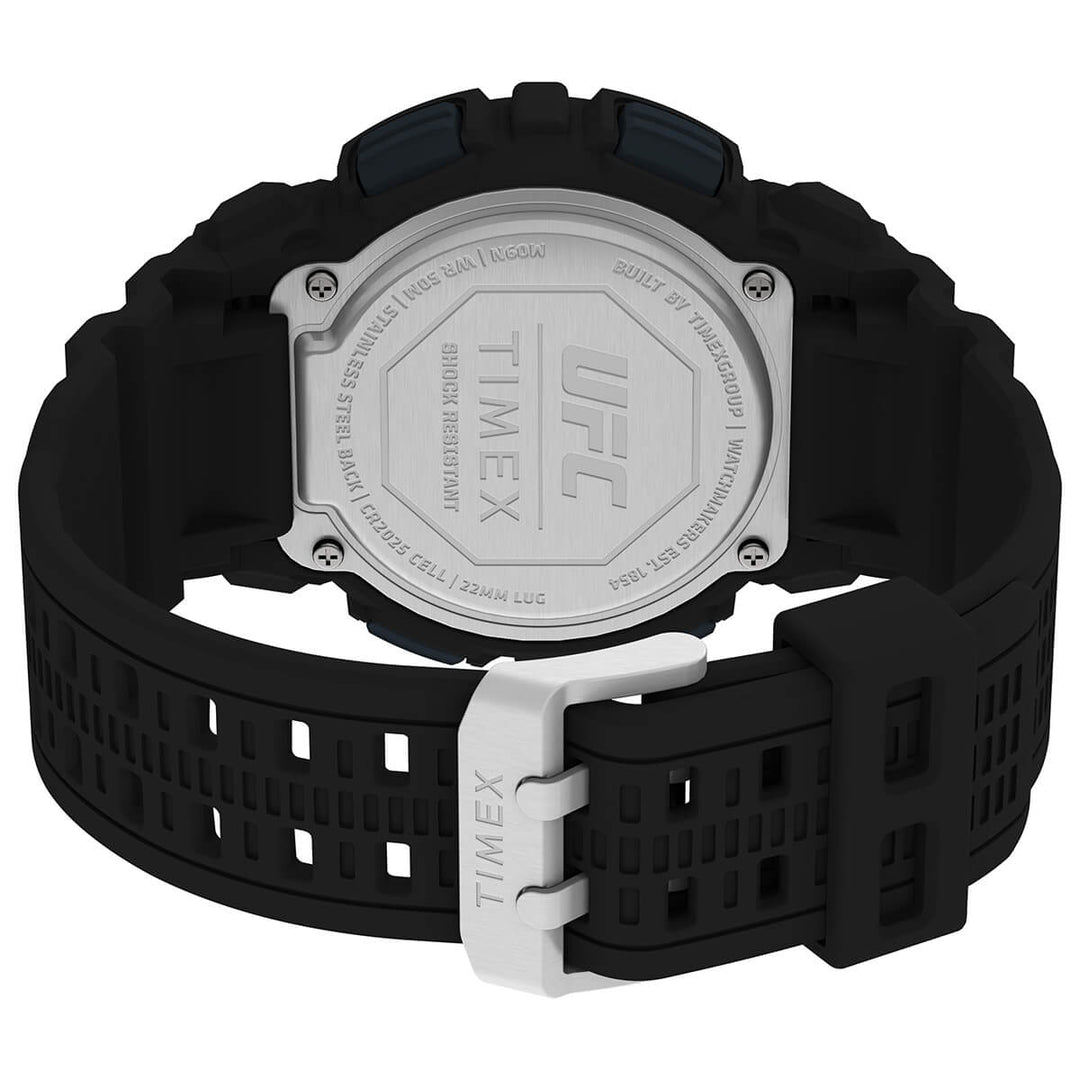 Timex UFC Strength Collection Premium Quality Men's Quartz Analog Digital Dial Coloured Watch, Round Dial With 50 Mm Case Width - TW5M534000D