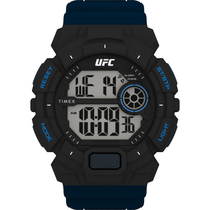 Timex UFC Strength Collection Premium Quality Men's Quartz Analog Digital Dial Coloured Watch, Round Dial With 50 Mm Case Width - TW5M535000D