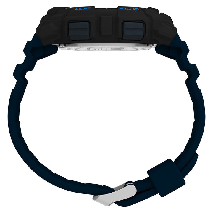 Timex UFC Strength Collection Premium Quality Men's Quartz Analog Digital Dial Coloured Watch, Round Dial With 50 Mm Case Width - TW5M535000D