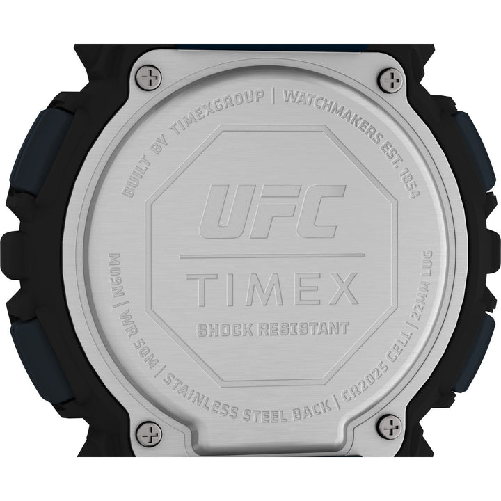 Timex UFC Strength Collection Premium Quality Men's Quartz Analog Digital Dial Coloured Watch, Round Dial With 50 Mm Case Width - TW5M535000D