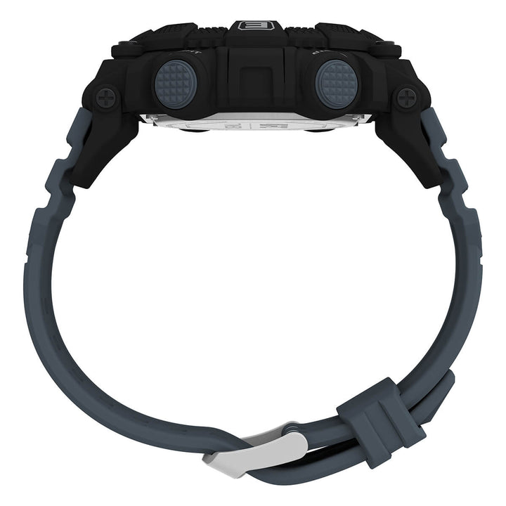 Timex Men Black Round Resin Dial Digital Watch - TW5M538000D