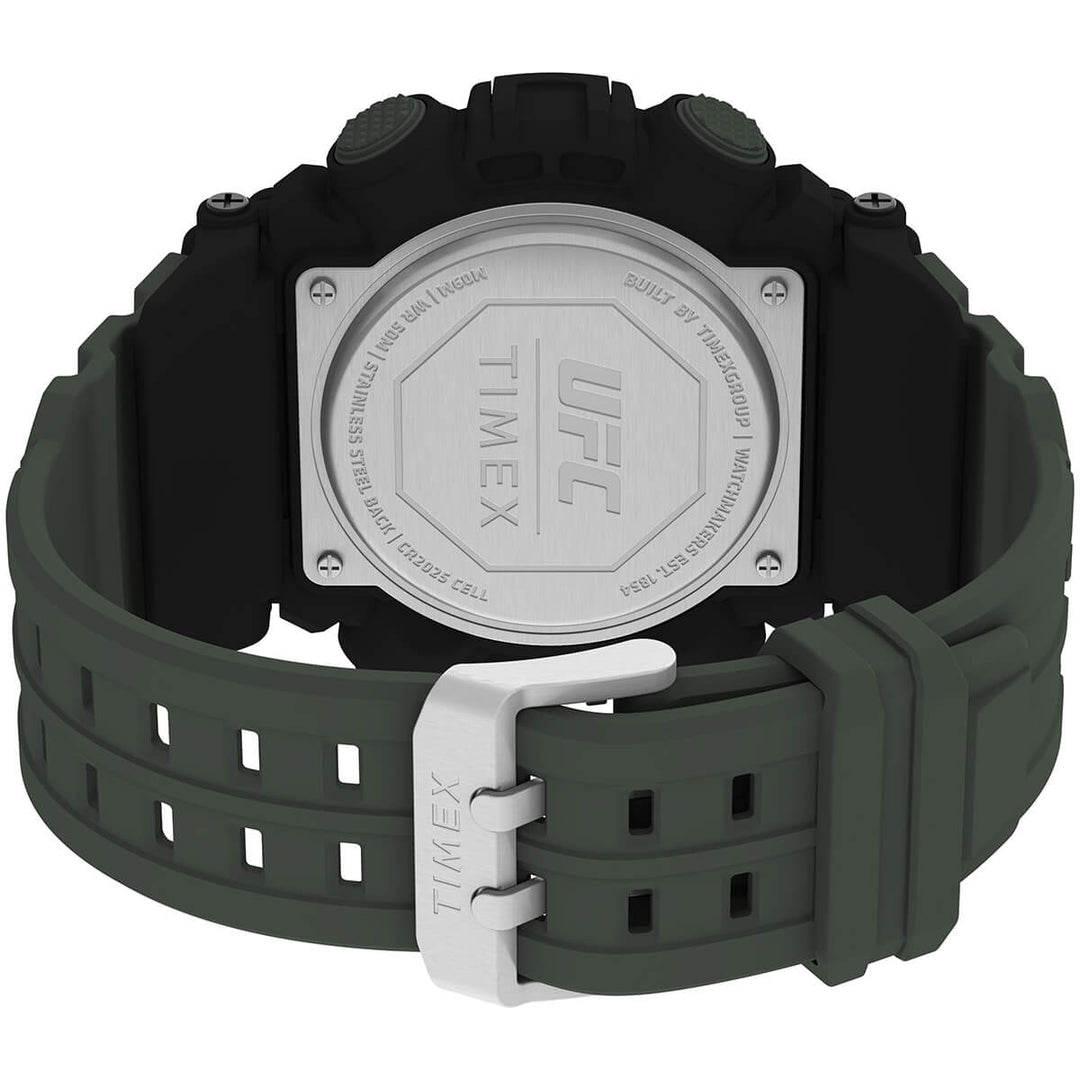 Timex UFC Strength Collection Premium Quality Men's Digital Grey Dial Coloured Watch, Round Dial With 50 Mm Case Width - TW5M539000D