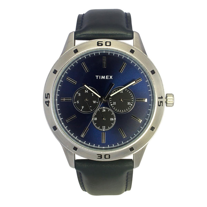 Timex Multifunction Men Analog Blue Dial Coloured Quartz Watch, Round Dial With 30 Mm Case Width - TWEG135SMU01