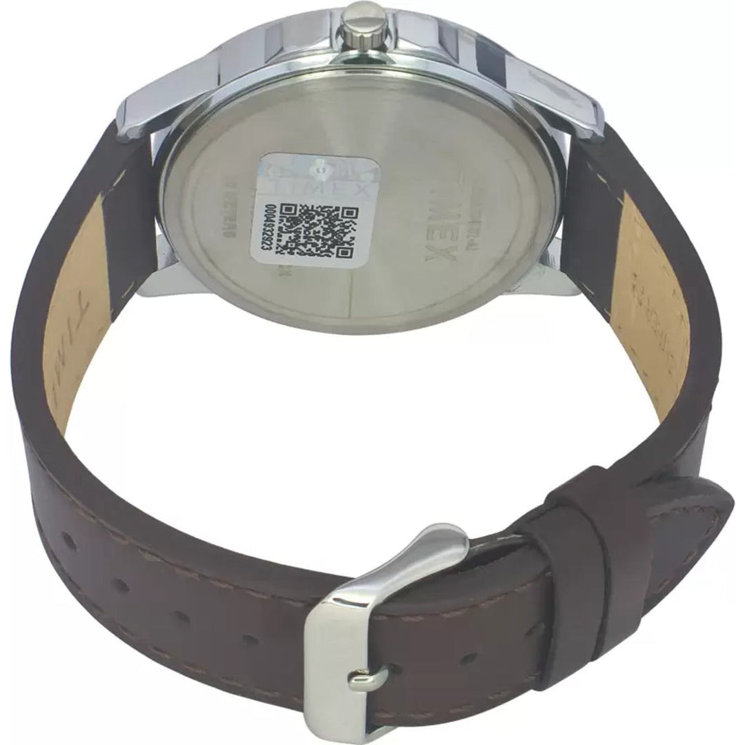 Timex Fashion Men's Beige Dial Round Case Multifunction Function Watch -TWEG165SMU01