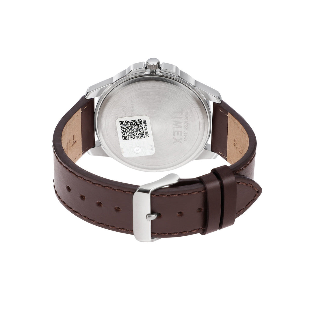 Timex Fashion Collection Premium Quality Multifunction Men Analog Silver Dial Coloured Quartz Watch, Round Dial With 45 Mm Case Width - TWEG165SMU10